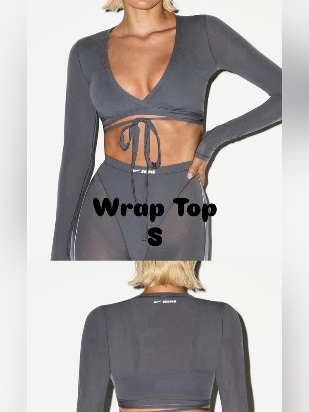 NikeSKIMS WEIGHTLESS LAYERS WRAP TOP